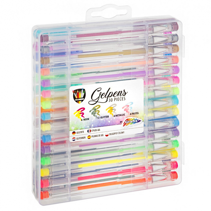 Gelpennor 30-pack i gruppen Kids / Barnpennor / Skrivpennor för barn hos Pen Store (128514)