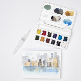 Cotman Akvarellset Water Brush Pen 12 ½ - koppar i gruppen Konstnärsmaterial / Konstnärsfärger / Akvarellfärg hos Pen Store (107245)