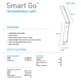 Smart GO Lamp i gruppen Skapande & Hobby / Hobbytillbehör / Belysning hos Pen Store (127940)